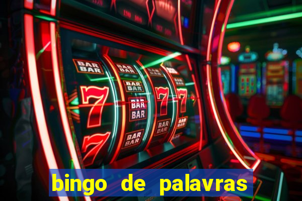 bingo de palavras cha de bebe